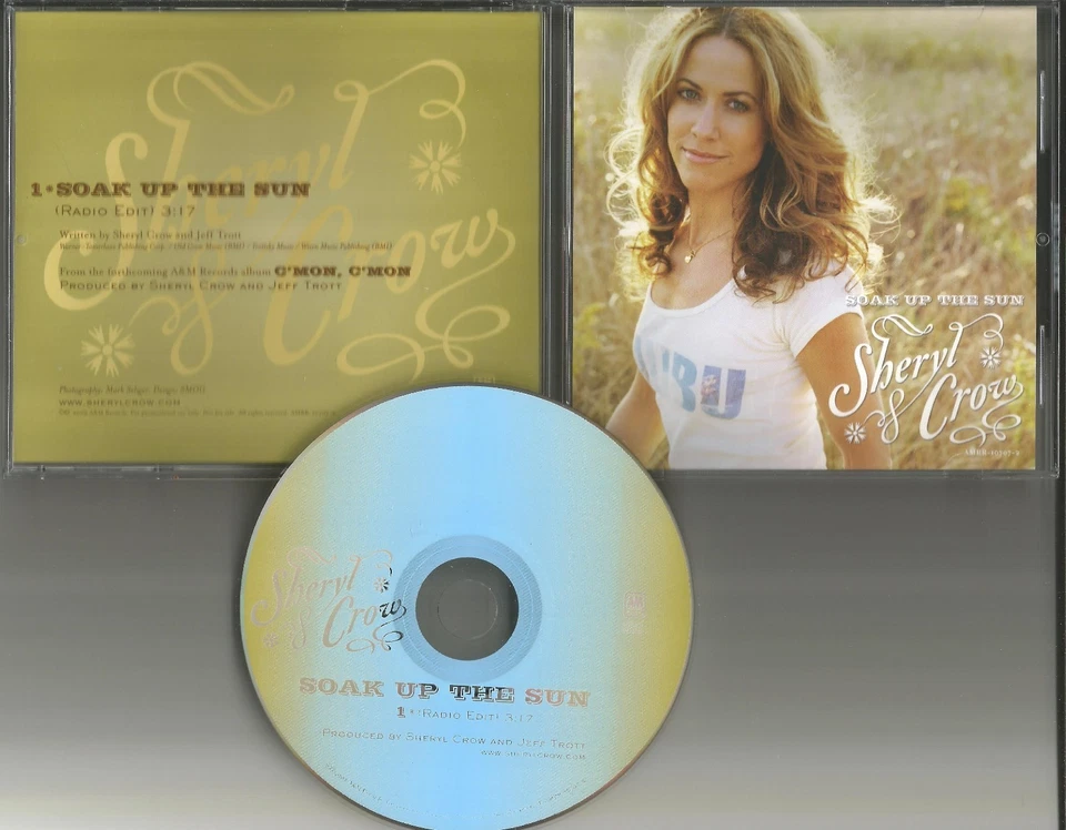 SHERYL CROW Soak Up the Sun w/ RADIO EDIT 2002 USA PROMO Radio DJ CD Single  Foto 1 de 1
