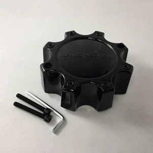 Vision 375 Warrior C375GB-8C Gloss Black Wheel Center Cap 8 Lug Fits 8x6.5 8x170 - Picture 1 of 8