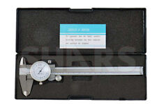 SHOCK PROOF 150/.02MM METRIC DIAL CALIPER STAINLESS 4 WAY + INSPECTION REPORT P}