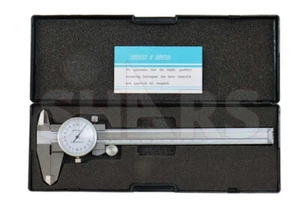 Shars Shock Proof 150/.02mm Metric Dial Caliper Stainless 4 Way New P} - Picture 1 of 2