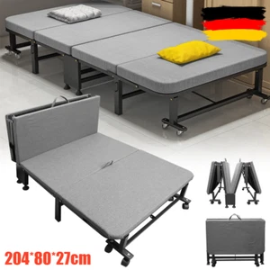 Grau&Schwarz Klappbett Gästebett Bett klappbar Klappmatratze Faltbett Matratze - Bild 1 von 12