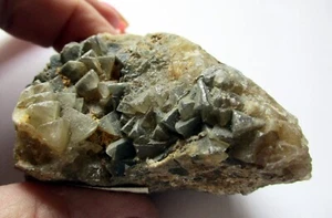 Aragonite ( Prismatic Crystals) with Calcite - Picture 1 of 4