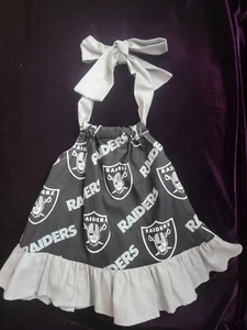 Raiders Baby Toddler Girls Dress - Las Vegas Football Team - Picture 1 of 2