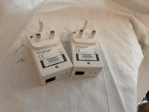 2 X NETGEAR XAV1301 V2 200Mbps Pass Through 1-Port Powerline Adapter.Ref:netgear - Picture 1 of 6