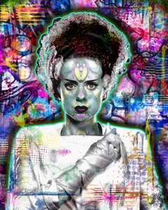 The Bride Of Frankenstein 8x12in Poster, Bride Frankenstein Print Free Ship US - Picture 1 of 7