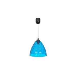 LUMINEX FLASH SUSPENSION EN VERRE BLEU NEUF - Picture 1 of 1