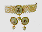 New India Jewelry Gold Bollywood Necklace Set Earring Choker Wedding Engagement