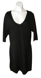 Lane Bryant 18/20 2X Maglione Nero Vestito Maglia Elasticizzato - Foto 1 di 3