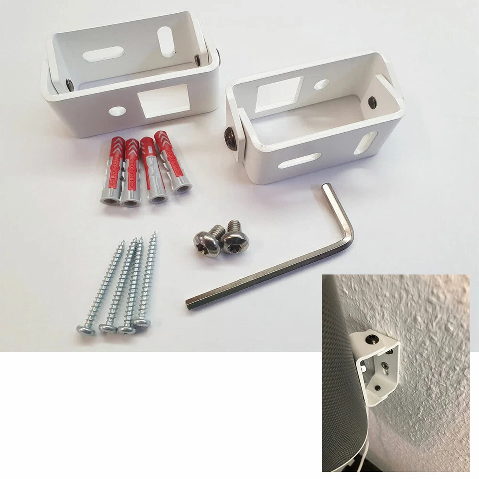 2x Speakers Wall Mount Swivel Laustprecher Set for Sonos Play 1 - Image 1 of 1