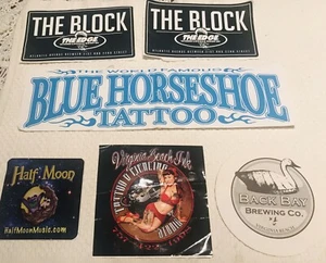5 Virginia Beach Virginia Decals 1 Back Bay Brewing Co Coaster - Foto 1 di 6
