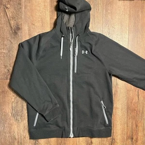 Under Armour Herren Gr. XXL Cold Gear Infrared Grau Full Zip Kapuzenjacke - Bild 1 von 5