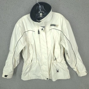 Spyder Ski Jacket Womens 12 Entrant Gii Ivory White Full Zip Winter Ladies - Picture 1 of 19