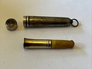 Antique Stirling Silver 928 Cigarette / Cheroot Holder and Case Vintage - Picture 1 of 8