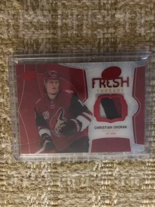 DANTE FABBRO AND CHRISTIAN DVORAK NUMBERED ROOKIE JERSEYS 12/25 2 CARD DEAL - Bild 1 von 4