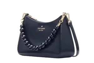 kate spade - Madison - Pearl Handle Leather Conv. Xbody - Parisian Blue - Neu in Verpackung - 329 $ - Bild 1 von 12