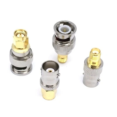 4PCS/Set BNC to SMA Type Male Female RF Connector Adapter Kit Accessories - Image 1 of 4