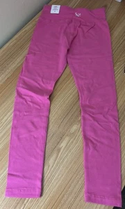 JUSTICE VOLLE LÄNGE STRETCH HOSE GRÖSSE 8 NEU PULL ON HOT PINK - Bild 1 von 3