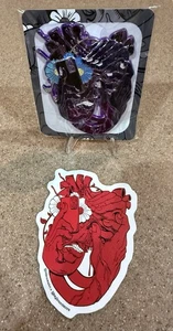 Aaron Brooks / Abrooks - Arte de amor y pérdida PÚRPURA con pin de metal brillante - LE x/35 - Imagen 1 de 5