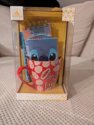 Official Disney Store Stitch Ceramic Ohana Mug Gift Set Stationary - Image 1 of 4