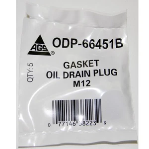 AGS Accufit ODP-66451B Oil Drain Plug Gasket Rubber M12, 5 per Bag - Bild 1 von 1