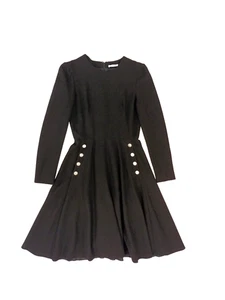 Alexander McQueen Black Dress long sleeves - Picture 1 of 5