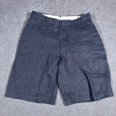 Pantalones Cortos Polo Ralph Lauren Bradbury Fit 100% Lino Para Hombre Talla 32 Azul Chino De Colección Foto 1 de 4