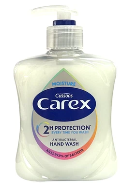 Carex Moisture Antibacterial Handwash 250ml- kills 99.9% of bacteria - Image 1 of 4