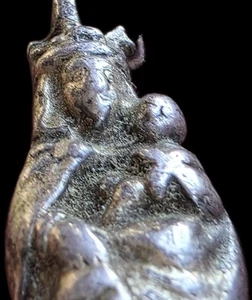 Fine Antique 18Th Century Silver Virgin Mary & Baby Jesus Pendant Ca 1700 - Picture 1 of 17