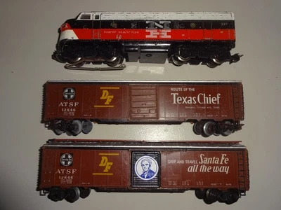 Märklin H0 New Haven 4062 F7 Dummy + Boxcar Santa Fe ATSF 4572 for Hobbyists - Image 1 of 4