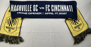 2021 Nashville SC Home Opener Inaugural Commemorative Scarf Vs. Cinci - Picture 1 of 12