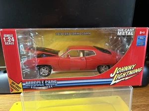 1/24 Johnny Lightning 1970 Ford Torino Cobra 429 Red NIB RARE HTF MUSCLE CAR - Picture 1 of 13