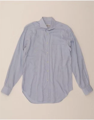 CERRUTI 1881 Mens Shirt Size 38 15 Medium Blue Cotton CV09 - Image 1 of 3