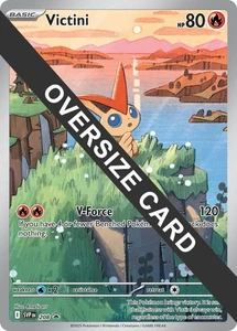 Victini SVP 208 Jumbo Black Star Promo Illustration Scarlet & Violet Pokémon TCG - Picture 1 of 1