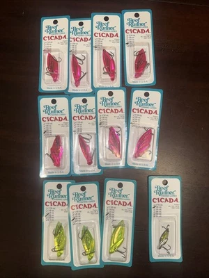 12x Cicada Blade Bait Reef Runner 3/8oz y 1/8oz NUEVO Foto 1 de 4