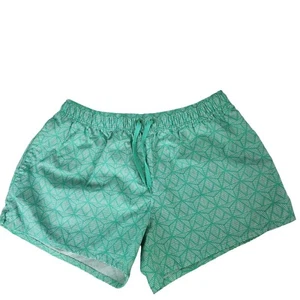 Lauren James grüne Damenshorts M geometrischer Druck leichte Strandbekleidung Sommer - Bild 1 von 7