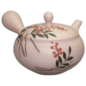 Teapot Kyusu Tokoname - AKIRA - Pink - 300 ml/cc - Stainless Mesh - Nandin - Picture 1 of 2