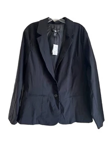 Ashley Stewart Women's Size 16 Black Blazer Jacket Suit Separate NWT - Picture 1 of 3