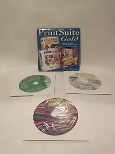 Print Suite Gold 2004 Printshop Version 20 Calendar Creator & Greeting Card 3 CD - Picture 1 of 7