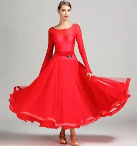 NEW Ballroom Competition Dance Dress Modern Waltz Tango Standard Dress #S7007 - Picture 1 of 14