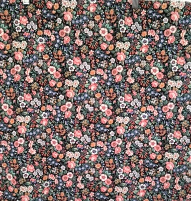 New Joan Kessler  24"x25" Concord Fabrics Multicolor Floral Crafts Quilt Sew - Image 1 of 4