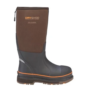 Dryshod Size 7  Steel Toe Warm Weather Boot Safety Brown STT-UH-BR - Picture 1 of 10