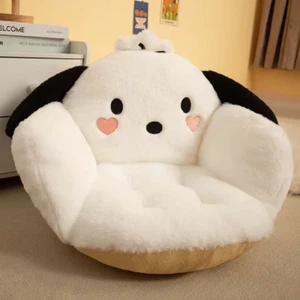 Big Size Cute Plush Cushion - Soft Half Surround Backrest for Office & Dorm - Picture 1 of 14
