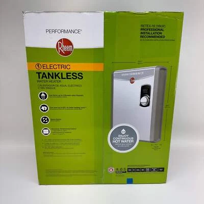 New Rheem Retex-18 18kW Electric Tankless Water Heater