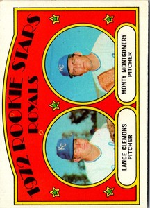1972 Topps Royals Rookies - Lance Clemons/Monty Montgomery