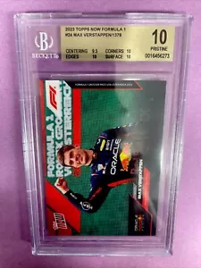 2023 Topps Now F1 Max Verstappen #24 KING-RED BULL RING BGS 10 PRISTINE (BX1) - Picture 1 of 3