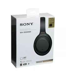 Neu Sony WH-1000XM4 kabellose Bluetooth Geräuschunterdrückung über Ohr Kopfhörer schwarz - Bild 1 von 1