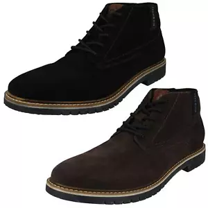 Botas con cordones de cuero de gamuza para hombre Bugatti '331-83736-1400 - Imagen 1 de 21