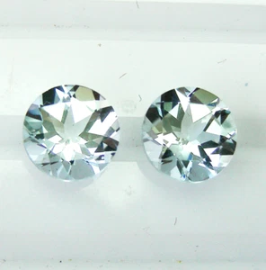 ¡AQUAMARINA 2,22ct! PAR A JUEGO - FACETADO POR EXPERTOS EN ALEMANIA + CERTIFICADO DISPONIBLE - Imagen 1 de 1