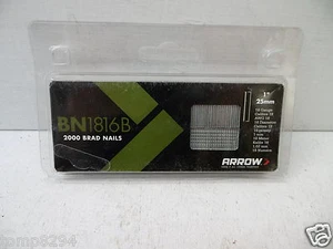 PACK OF 2000 ARROW ET100 25mm 18 GAUGE BRAD NAILS BN1816 - Picture 1 of 1