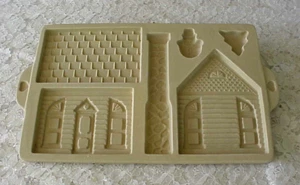Vintage Pampered Chef Gingerbread House Mold 1992 Stoneware - Picture 1 of 9